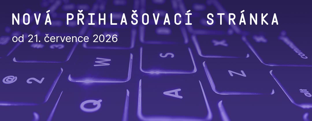 Nová přihlašovací stránka Nová přihlašovací stránka